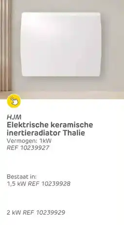 Brico HJM Elektrische keramische inertieradiator Thalie ref 10239927 aanbieding