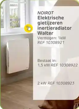 Brico Noirot elektrische gietijzeren inertieradiator Walter ref 10308921 aanbieding