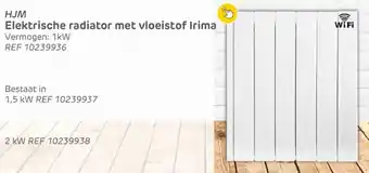 Brico HJM Elektrische radiator met vloeistof Irima ref 10239936 aanbieding