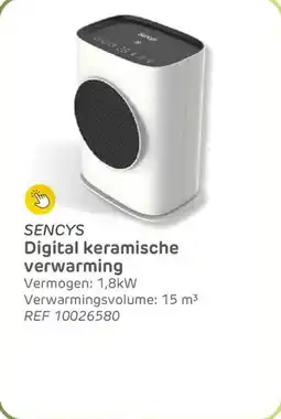 Brico Sencys Digital keramische verwarming ref 10026580 aanbieding