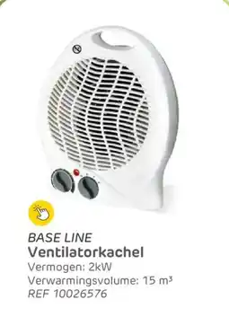 Brico Base line Ventilatorkachel ref 10026576 aanbieding