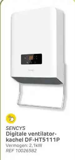 Brico Sencys Digitale ventilatorkachel DF-HT5111P aanbieding