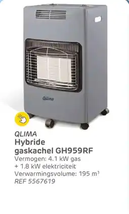 Brico Qlima hybride gaskachel GH959RF aanbieding