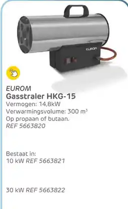 Brico Eurom Gasstraler HKG-15 aanbieding
