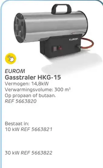 Brico Eurom Gasstraler HKG-15 aanbieding