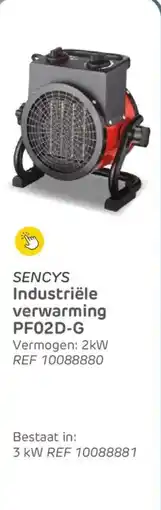 Brico Sencys industriële verwarming PF02D-G aanbieding