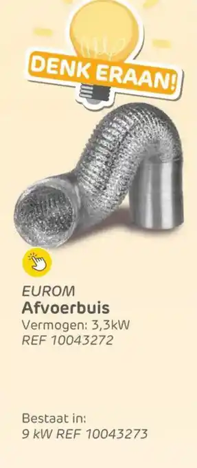 Brico Eurom Afvoerbuis aanbieding