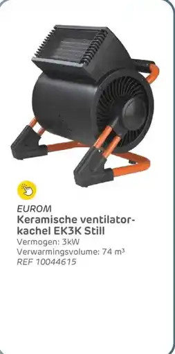 Brico Eurom Keramische ventilatorkachel EK3K ref 10044615 aanbieding