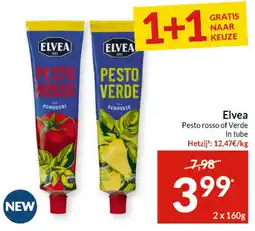 Intermarché Elvea Pesto rosso of Verde In tube aanbieding