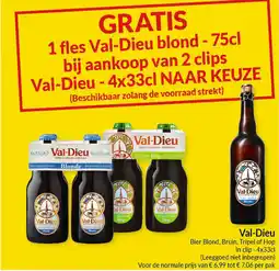 Intermarché Val-Dieu Bier Blond, Bruin, Tripel of Hop aanbieding