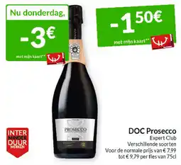 Intermarché DOC Prosecco Expert Club aanbieding