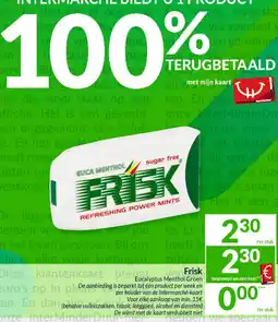 Intermarché Frisk Eucalyptus Menthol Groen aanbieding