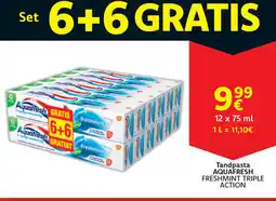 Cora Aquafresh freshmint triple action tandpasta aanbieding