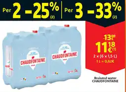 Cora Chaudfontaine bruisend water aanbieding