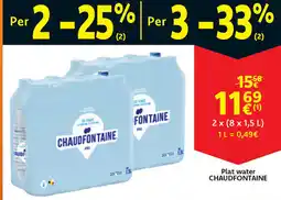 Cora Chaudfontaine plat water aanbieding