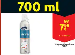 Cora Debic Slagroom in spuitbus aanbieding