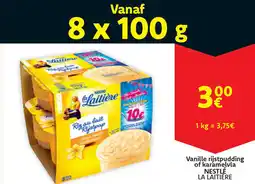 Cora Nestlé la laitiere vanille rijstpudding of karamelvla aanbieding