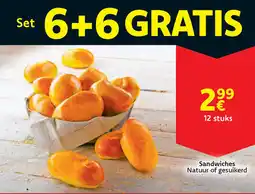 Cora Sandwiches Natuur of gesuikerd aanbieding