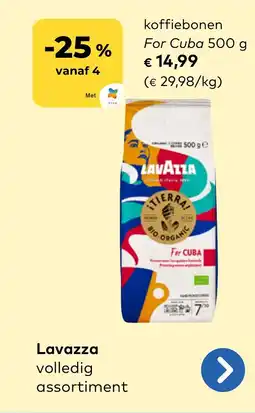 Bio Planet Lavazza koffiebonen for cuba aanbieding
