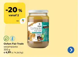 Bio Planet Oxfam Fair Trade aanbieding