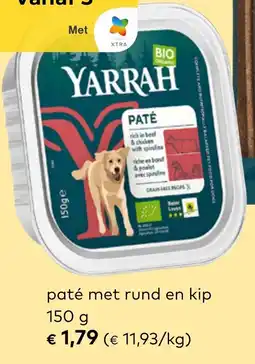 Bio Planet Yarrah paté met rund en kip aanbieding