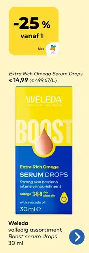 Bio Planet Weleda extra rich omega serum drops aanbieding