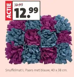 Intratuin Snuffelmat L Paars met blauw aanbieding