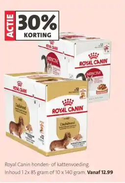 Intratuin Royal canin honden of kattenvoeding aanbieding