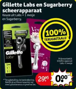 Kruidvat Gliss shampoo en conditioner gillette labs en sugarberry scheerapparaat aanbieding