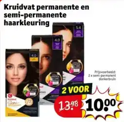 Kruidvat Kruidvat permanente en semi-permanente haarkleuring aanbieding