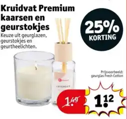 Kruidvat Kruidvat premium kaarsen en geurstokjes aanbieding