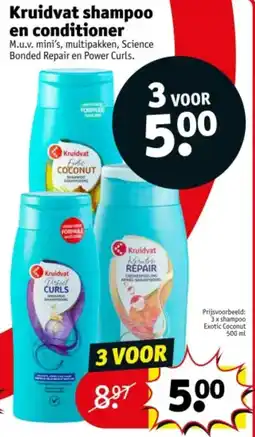 Kruidvat Kruidvat shampoo en conditioner aanbieding