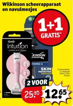 Kruidvat Wilkinson scheerapparaat en navulmesjes aanbieding