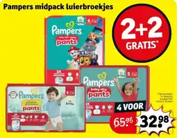 Kruidvat Pampers midpack luierbroekjes aanbieding