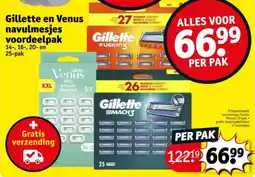 Kruidvat Gillette en venus navulmesjes voordeelpak aanbieding