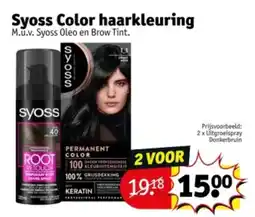 Kruidvat Syoss Color haarkleuring aanbieding