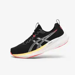 Decathlon Hardloopschoenen voor heren Gel Pulse 16 zwart wit oranje aanbieding
