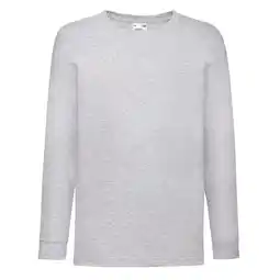 Decathlon Kinder/Kids Valueweight Heather Tshirt met lange mouwen (Grijs) aanbieding