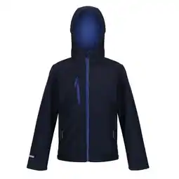Decathlon Kinder/Kids Ablaze 3 Layer Hooded Soft Shell Jacket (Marine/Loyaal Blauw) aanbieding