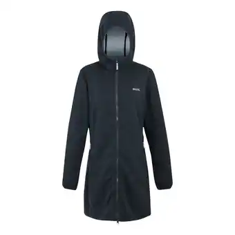 Decathlon Dames Bloomfield Marl Longline Fleecejack (Seal grijs/lila hint) aanbieding