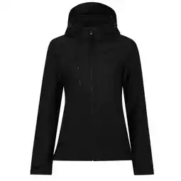Decathlon Dames Venturer 3 Layer Hooded Soft Shell Jacket (Zwart) aanbieding