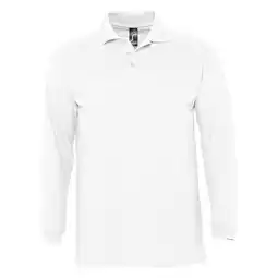 Decathlon Volwassen uniseks Winter II poloshirt met lange mouwen (Wit) aanbieding