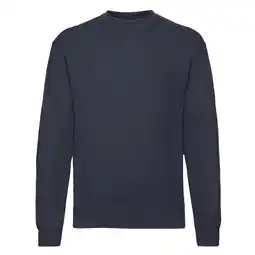 Decathlon Uniseks Klassiek Ingelegd Sweatshirt voor Volwassenen (Deep Navy) aanbieding