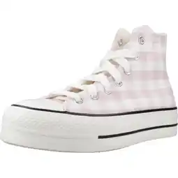 Decathlon Sneakers Converse Model Chuck Taylor All Star Platform Gingham Kleur Roze aanbieding