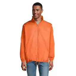 Decathlon Unisex windjack met shift voor volwassenen (Oranje) aanbieding