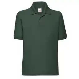 Decathlon Kinder/Kinder 65/35 Poloshirt (Fles groen) aanbieding