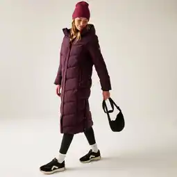 Decathlon Eloria lange isolerende donsjas met capuchon voor dames aanbieding