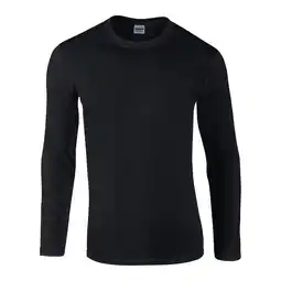 Decathlon Unisex Softstyle Tshirt met lange mouwen voor volwassenen (Zwart) aanbieding