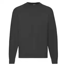 Decathlon Heren Klassiek Raglan Sweatshirt (Zwart) aanbieding