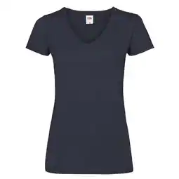 Decathlon Dames Valueweight V Hals Tshirt (Deep Navy) aanbieding